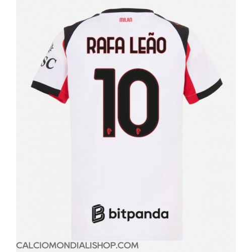 Maglie da calcio AC Milan Rafael Leao #10 Seconda Maglia Femminile 2025-26 Manica Corta